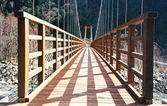 木橋 / 上高地 横尾大橋